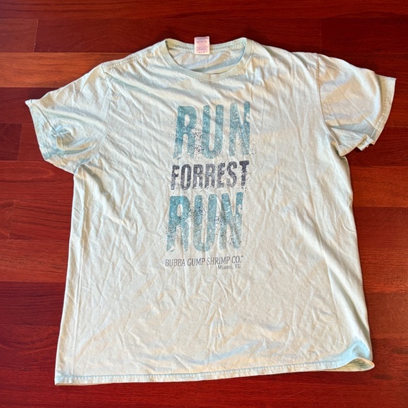 Run Forest Run Crewneck T-Shirt in Fluorescent Green - Picture 1 of 7